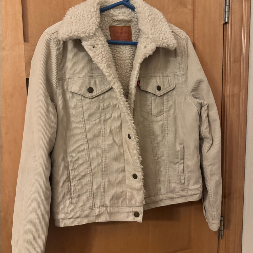 Levi's Cream Teddy Jacket